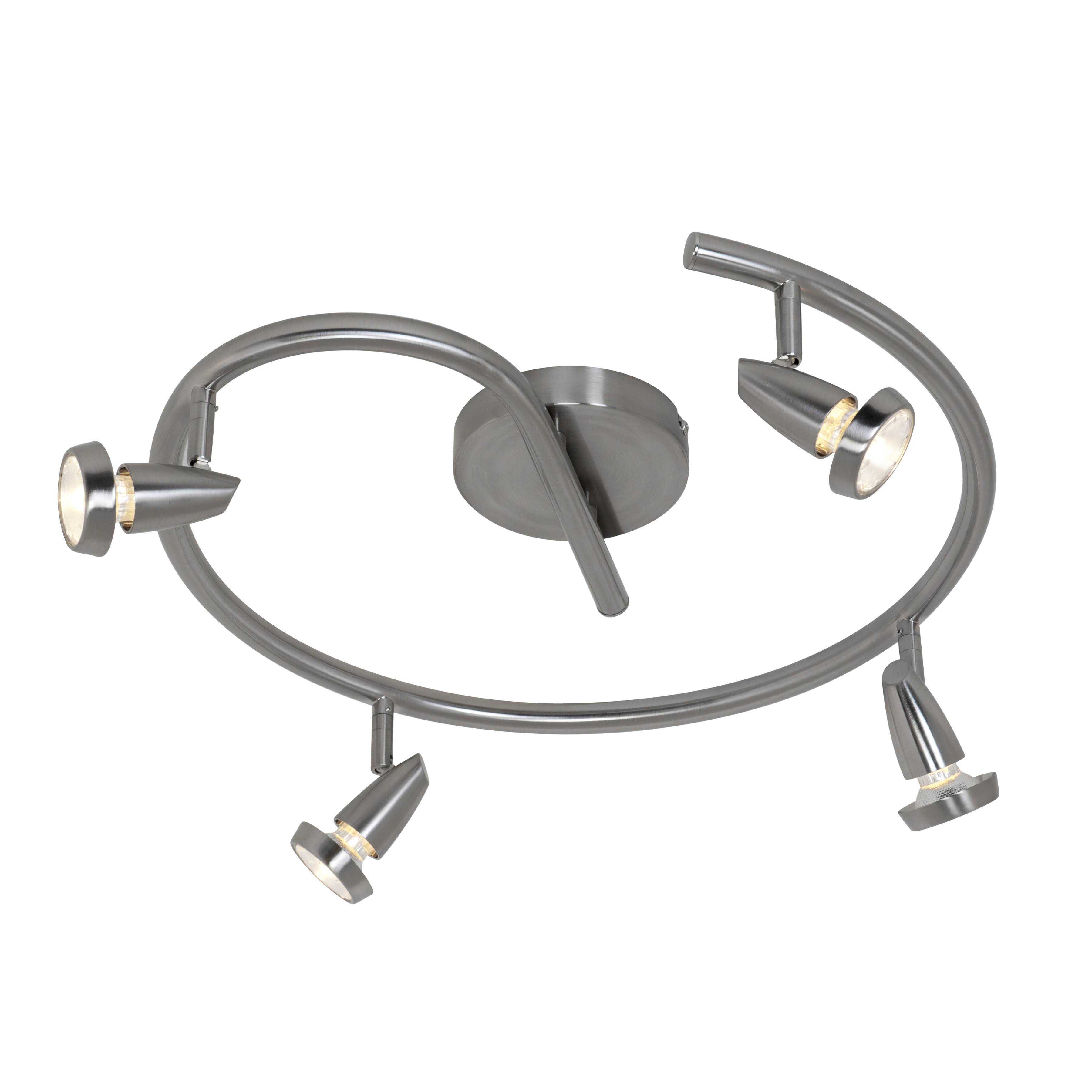 Access Lighting 52222 BS Mirage 4 Light Swivel Spot Brushed Steel