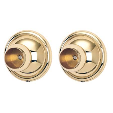 Alno Yale Shower Rod Brackets Unlacquered Brass, A9246-PB/NL