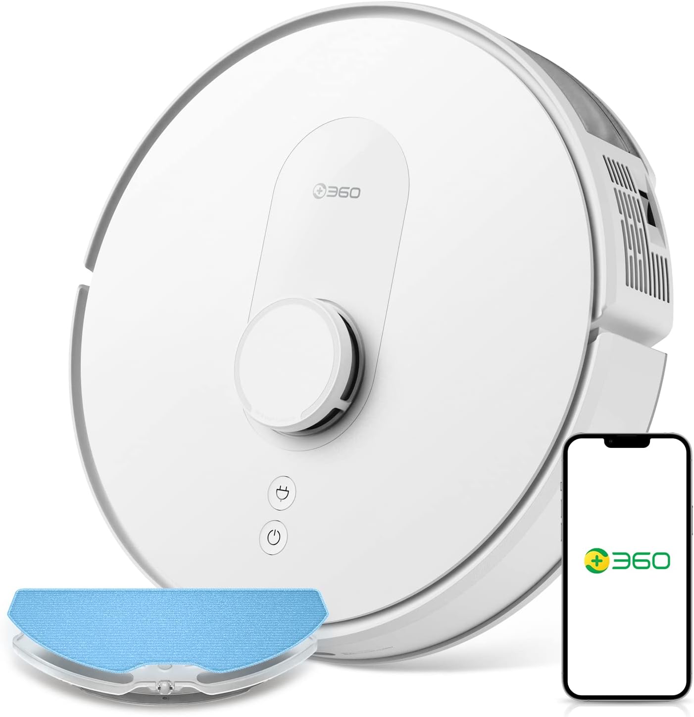 Robot Vacuum and Mop, Lidar Navigation, 2700Pa Strong Suction, 2021 New Version 360 S8 Robotic Vacuum Cleaner, Multi-Floor Mapping, No-Go Zones, Compatible with Alexa and Google Assistant