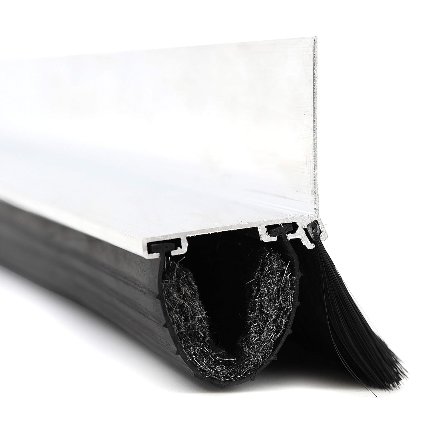 Xcluder X2 Rodent Proof Garage Door Seal Kit; 8ft. x 2.0in. x 2.0in. Individual Pest Control Retainer; Suitable for Residential or Commerical Use, Black