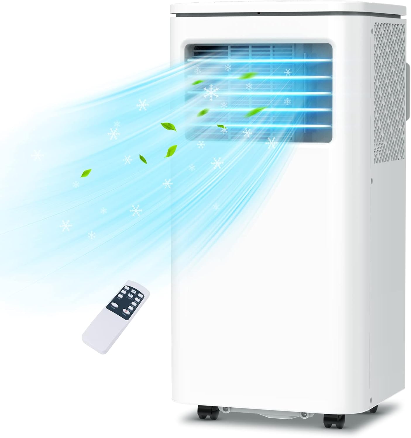 Portable Air Conditioner, LIFEPLUS 3 in 1 Air conditioner with 3 Speeds 4 Modes and Remote Control, Portable AC with 24 Hour Timer, Quiet AC Unit for Home, Office Indoor use