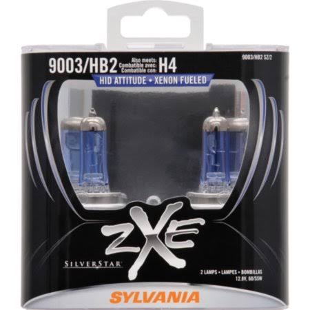 Sylvania 9003 SilverStar zXe Halogen Bulb, Pack of 2, 9003/HB2SZ/2