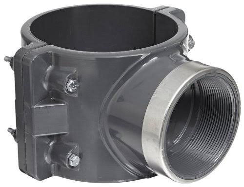 Spears 867-528SR 6x2 PVC Clamp Saddle SRFPT EPDM ZNC Bolt | Blackhawk Supply