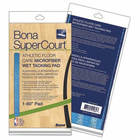 Bona Supercourt Athletic Floor Care Microfiber Wet Tacking Pad 60 Light Dark Blue (BNAAX0003499)
