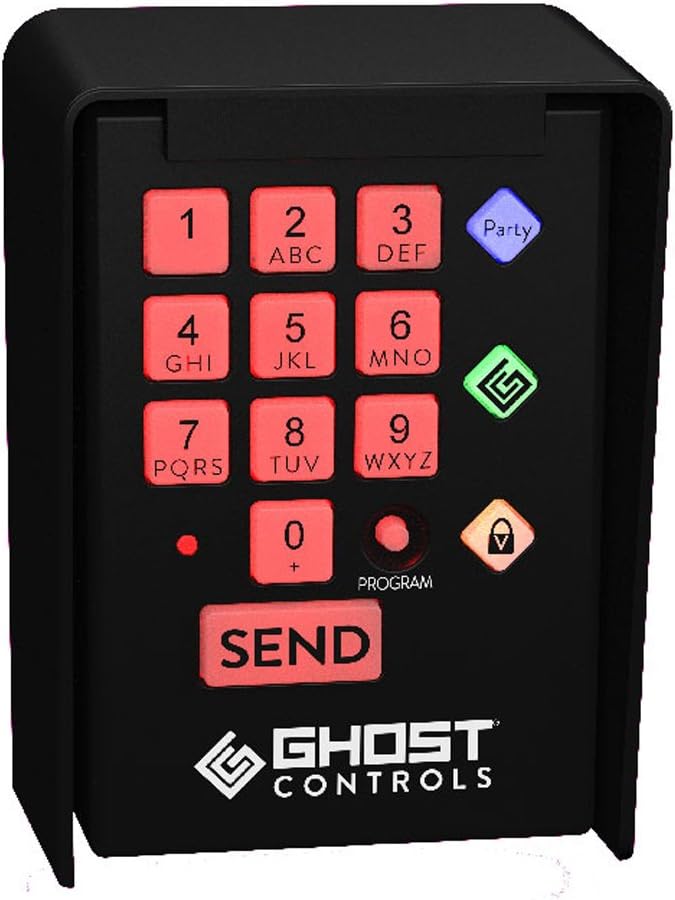 GC GHOST CONTROLS AXWK Premium Wireless Keypad for Automatic Driveway Gate Opener Systems Pack of 2