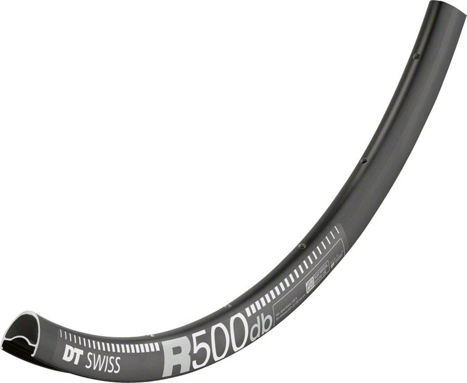 DT Swiss R 500 700c Tubeless-Ready Road Disc Rim: 32H Black