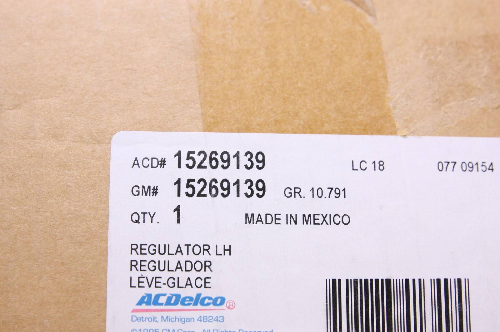 ACDelco 15269139 Window Regulator