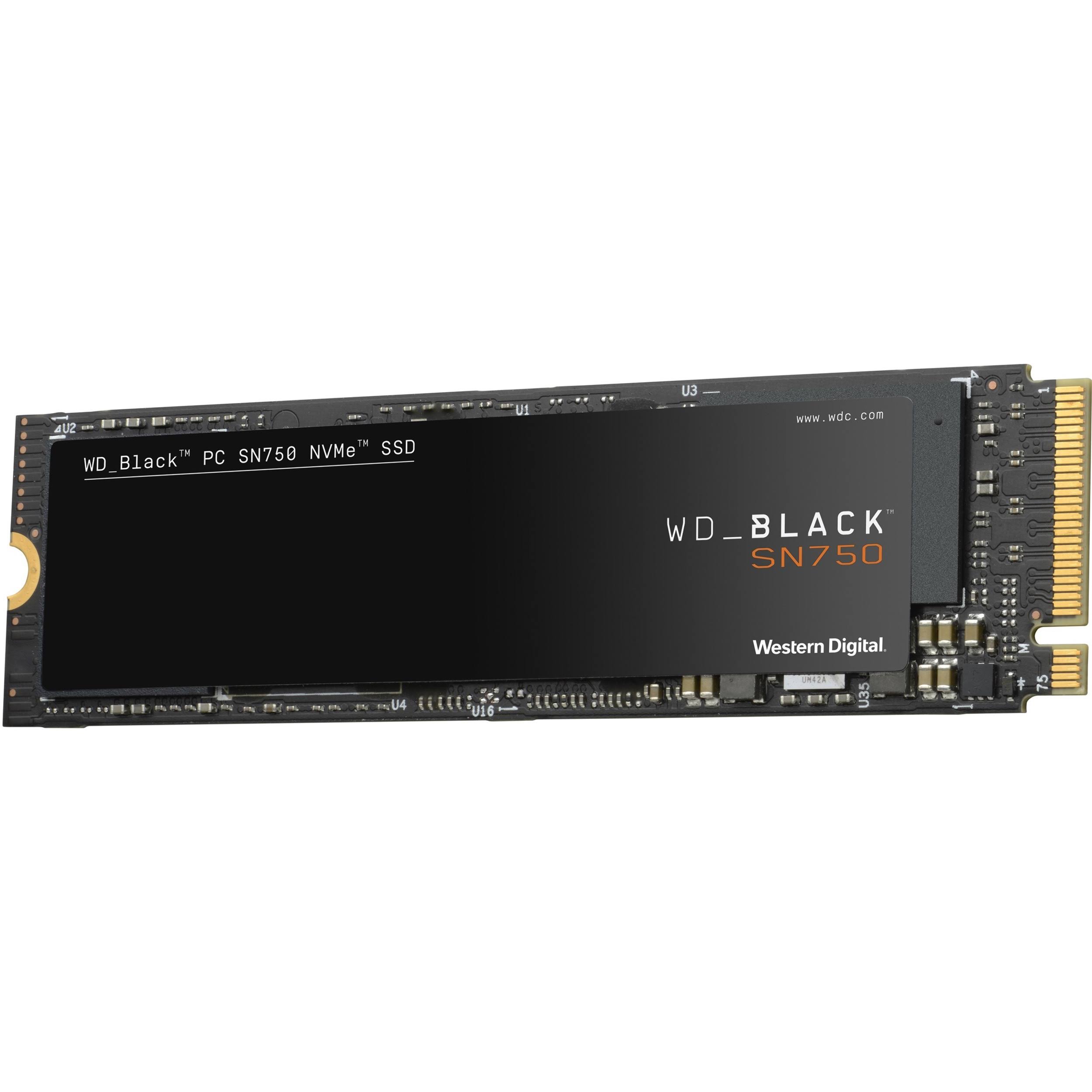 WD Black SN750 NVMe SSD WDS500G3X0C - Solid State Drive - 500 GB - Internal - M.2 2280 - PCI Express