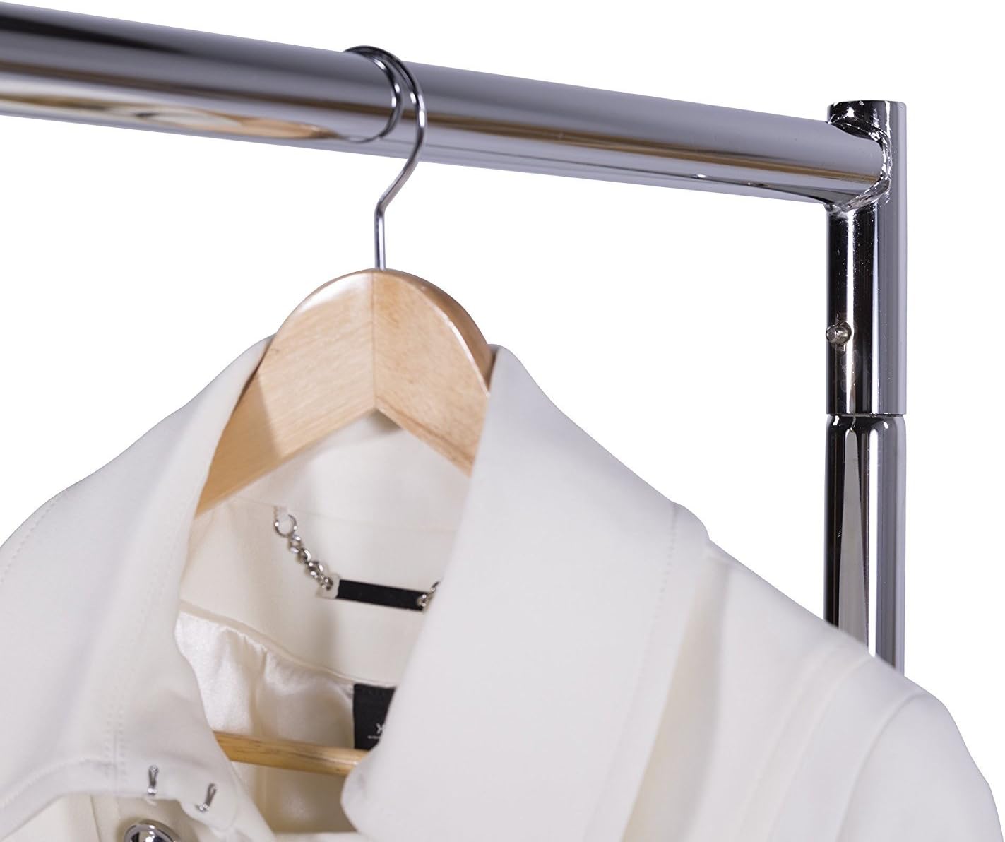 Only Hangers Commercial Grade Rolling Z Rack with Nesting Orange Base