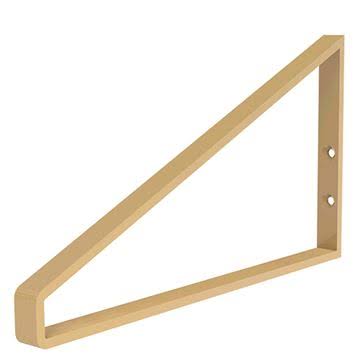 Designs of Distinction Mid Century Triangle Bracket | Gold | Shelf Bracket Metal
