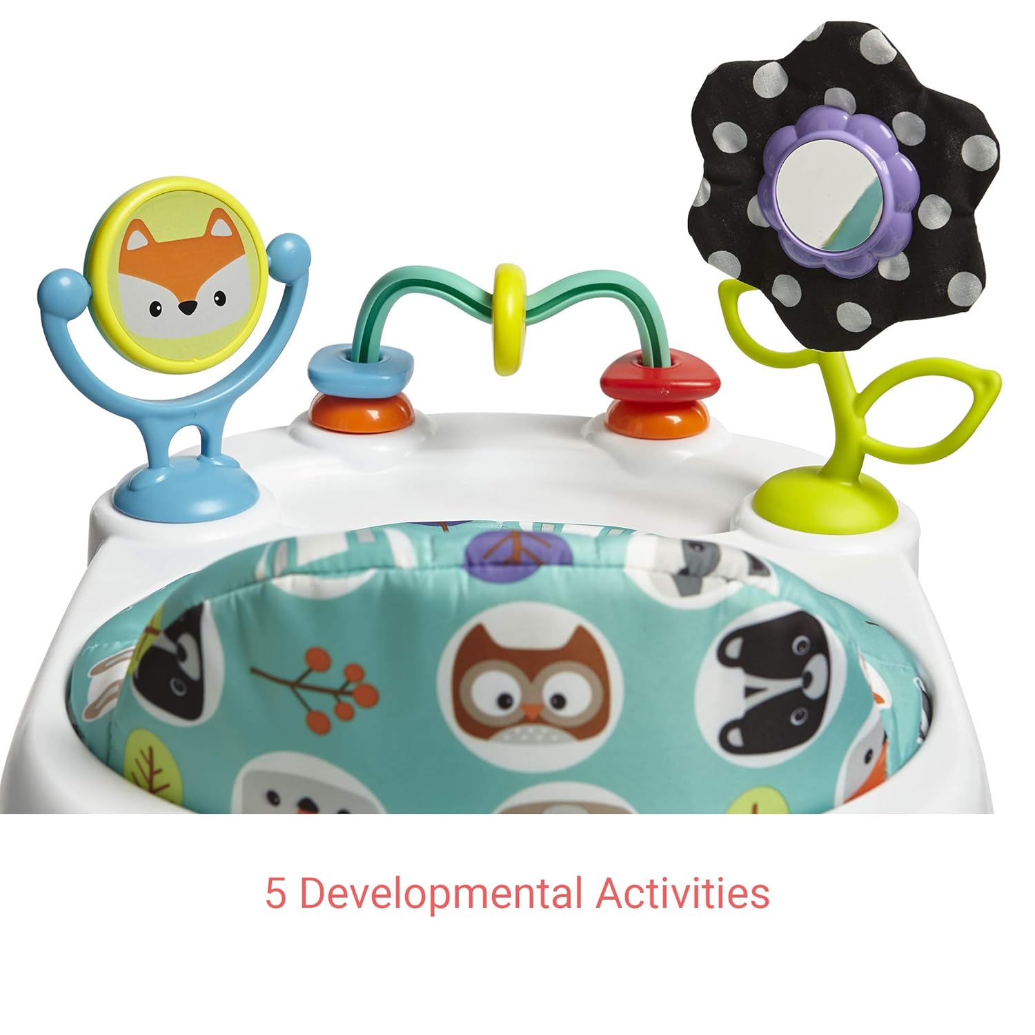 Kolcraft - Tiny Steps Too - 2-in-1 Infant & Baby Activity Walker - Seated or Walk-Behind - Forest Friends Pack of 2