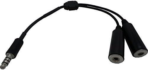 Pilot USA GA to Helicopter Headset Adapter Pack of 2