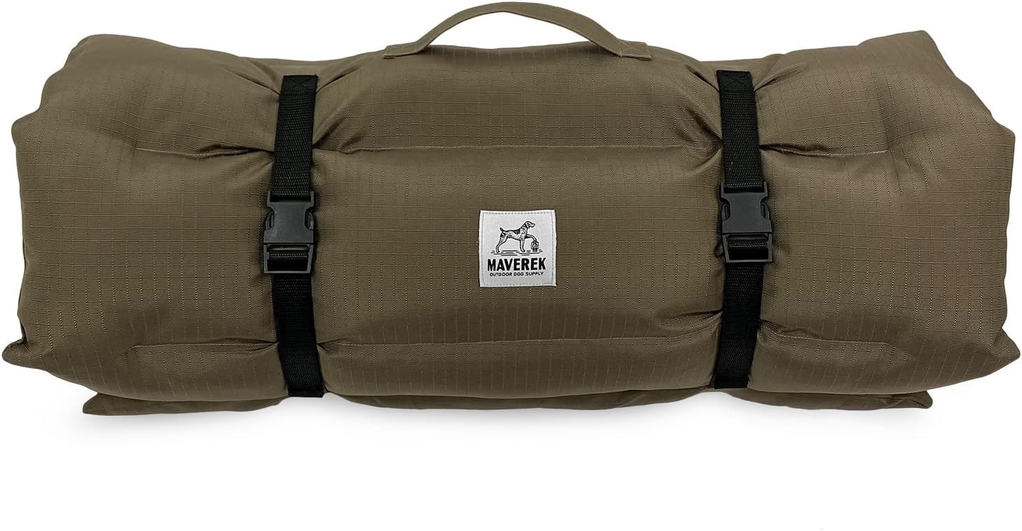 Backwoods Dog Travel Bed (Desert Brown) for Hiking, Camping & Overlanding | Waterproof Outdoor Dog Bed for Mud, Rain & Snow | Strong & Durable Portable Dog Bed for Car and Camping | Maverek