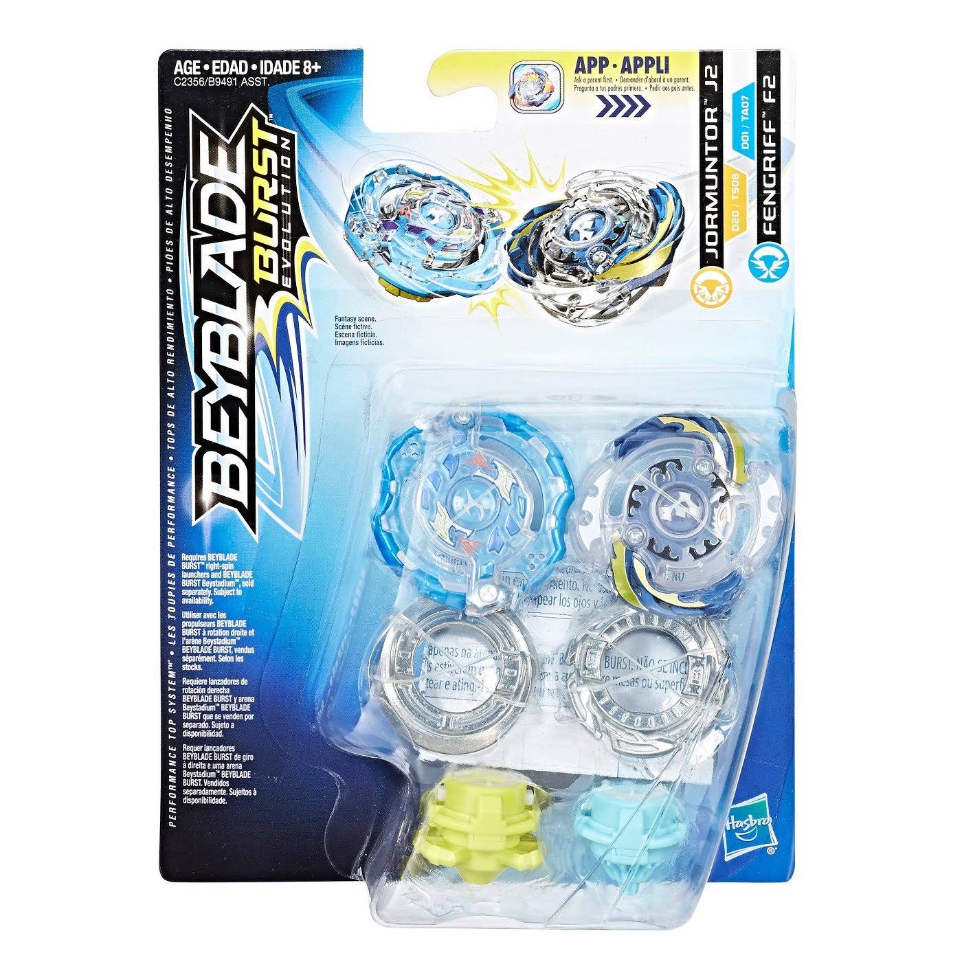 Beyblade Burst Evolution Jormuntor J2 u0026 Fengriff F2 Dual Pack