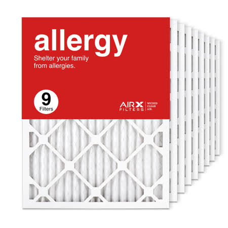 AIRx Filters 16.375x21.5x1 Air Filter MERV 11 Pleated HVAC AC Furnace Air Filter, Allergy 9-Pack Made in The USA