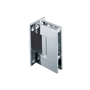 CRL GEN037BSC Brushed Satin Chrome Geneva 037 Series Wall Mount Full Back Plate Standard Hinge, Silver