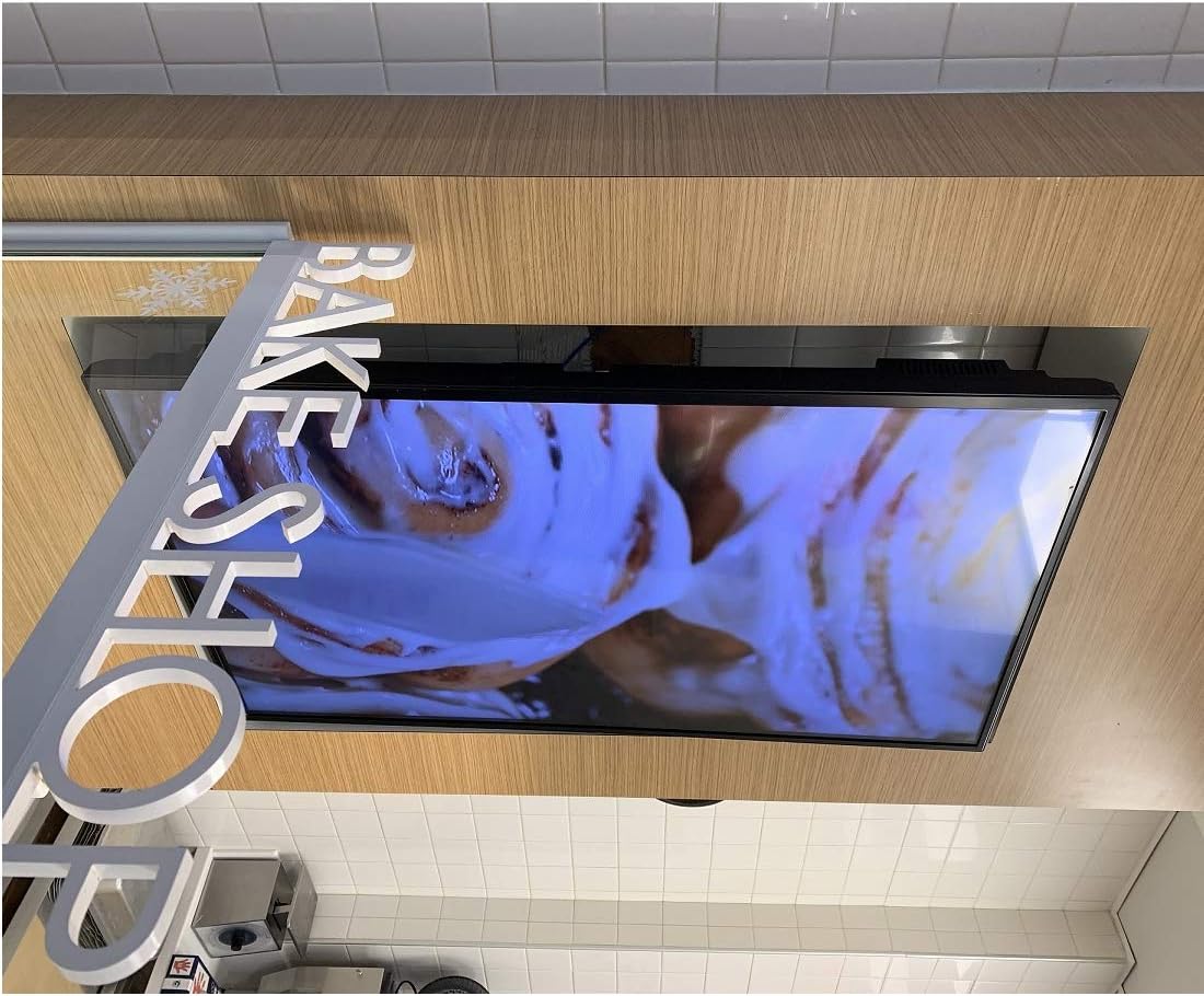 Mount Plus MP-P42-64AT Tilt Vertical Portrait TV Wall Mount | Vertical-Orientation Menu Wall Board Mount | Anti-Theft Locking | Fits Most 37