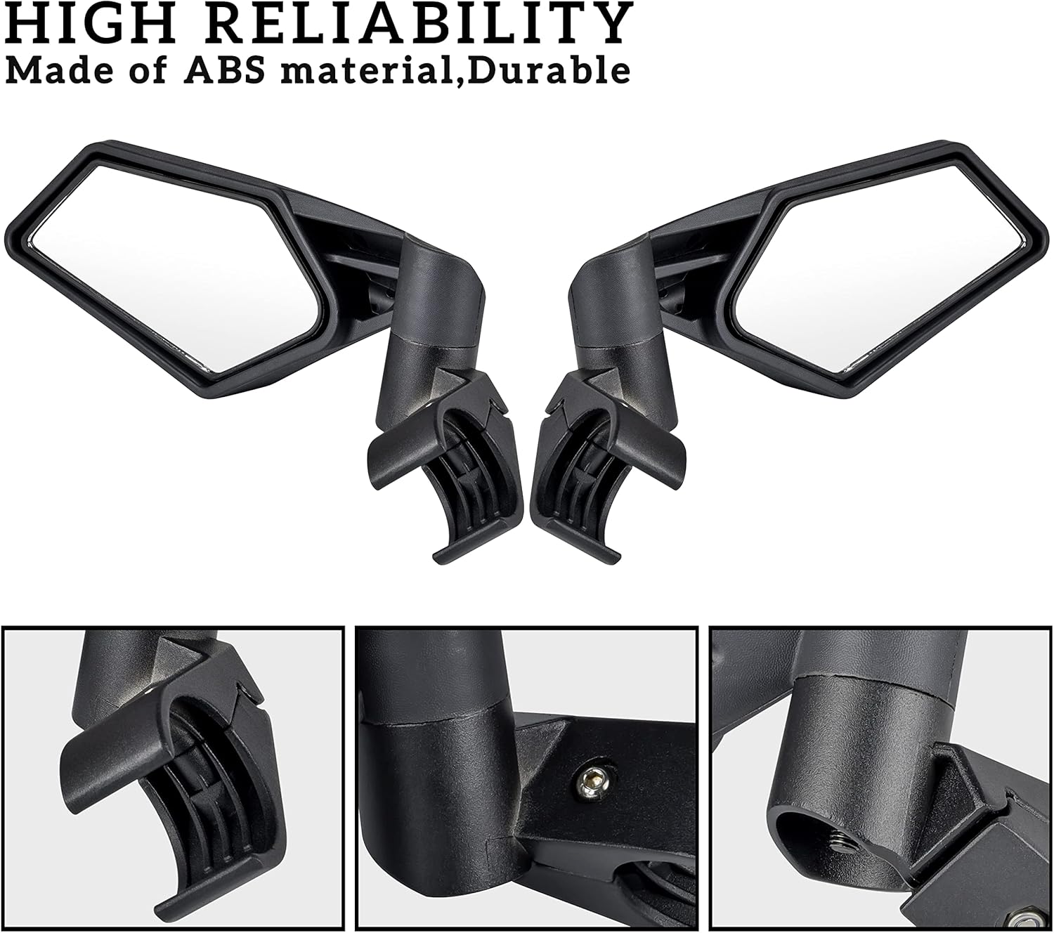 Adjustable Folding Side View Mirrors for Honda Talon 1000R 1000X 1000X4 2019-2021, SAUTVS Rear View Side Mirrors Fit 2