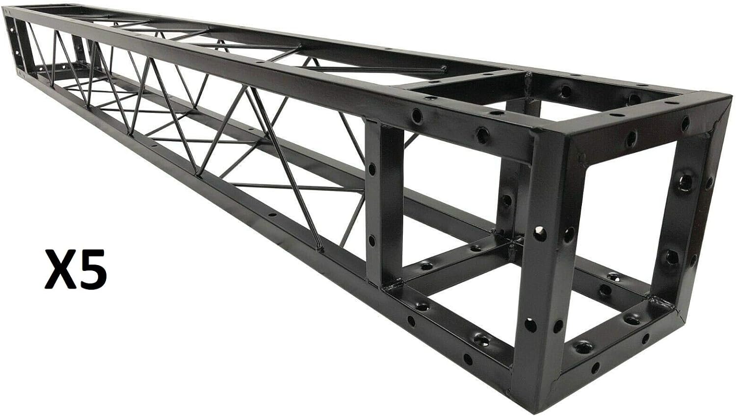 SQUARE BLACK BOX TRUSS GOAL POST ARCH KIT 19.7FT Width Mobile Portable DJ Lighting System Metal Arch