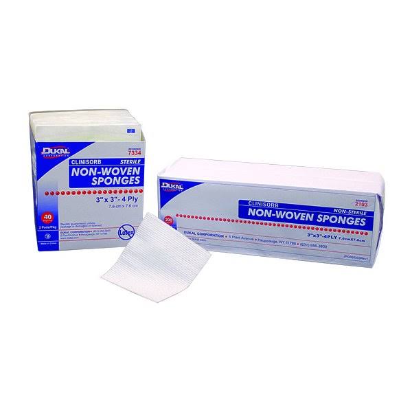 Dukal Gauze Sponge, 8x22x4x22 12ply Sterile 2/pk25pk/bx 20BX/CS (Pack of 20) 20665973068428