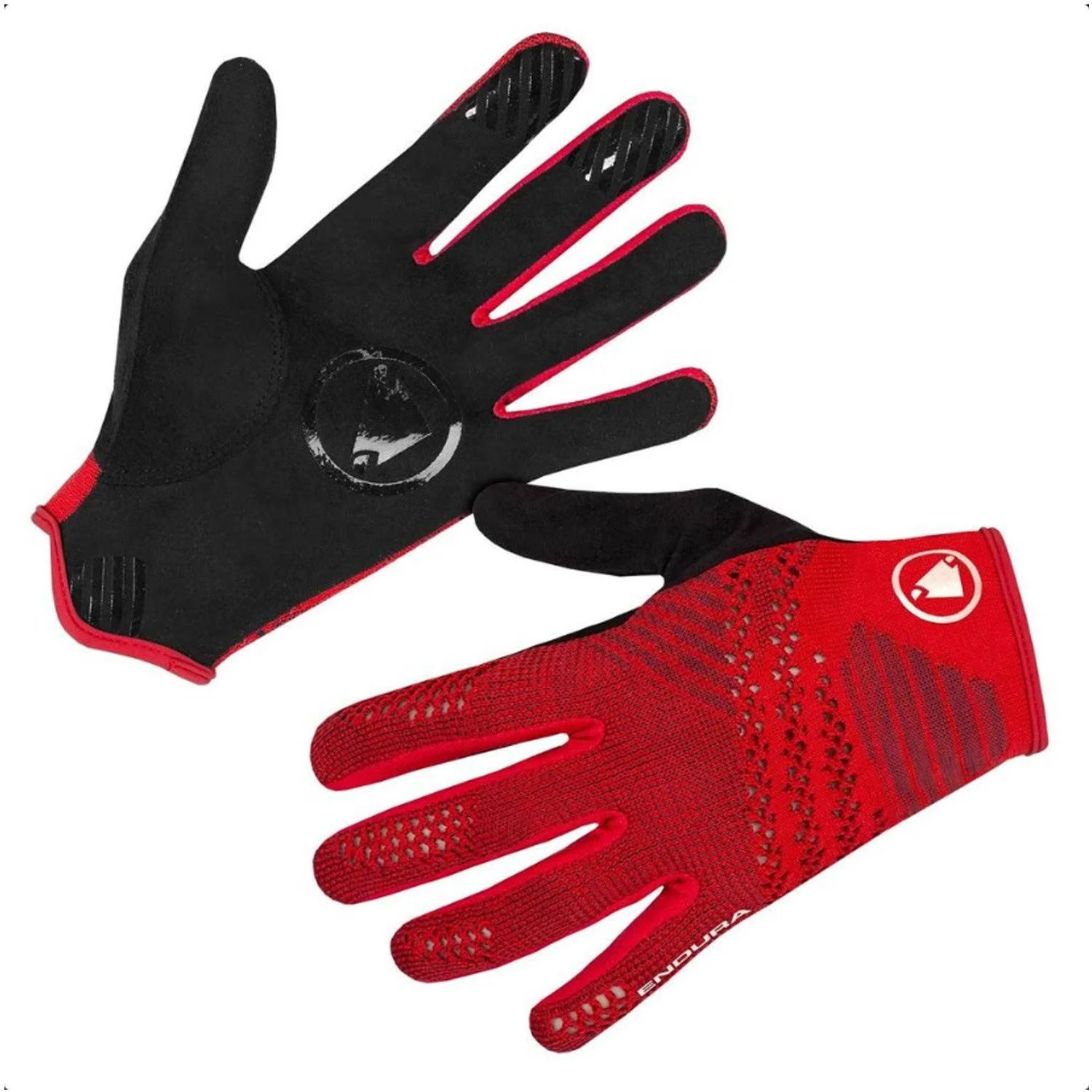 Endura SingleTrack Liteknit Gloves - Red