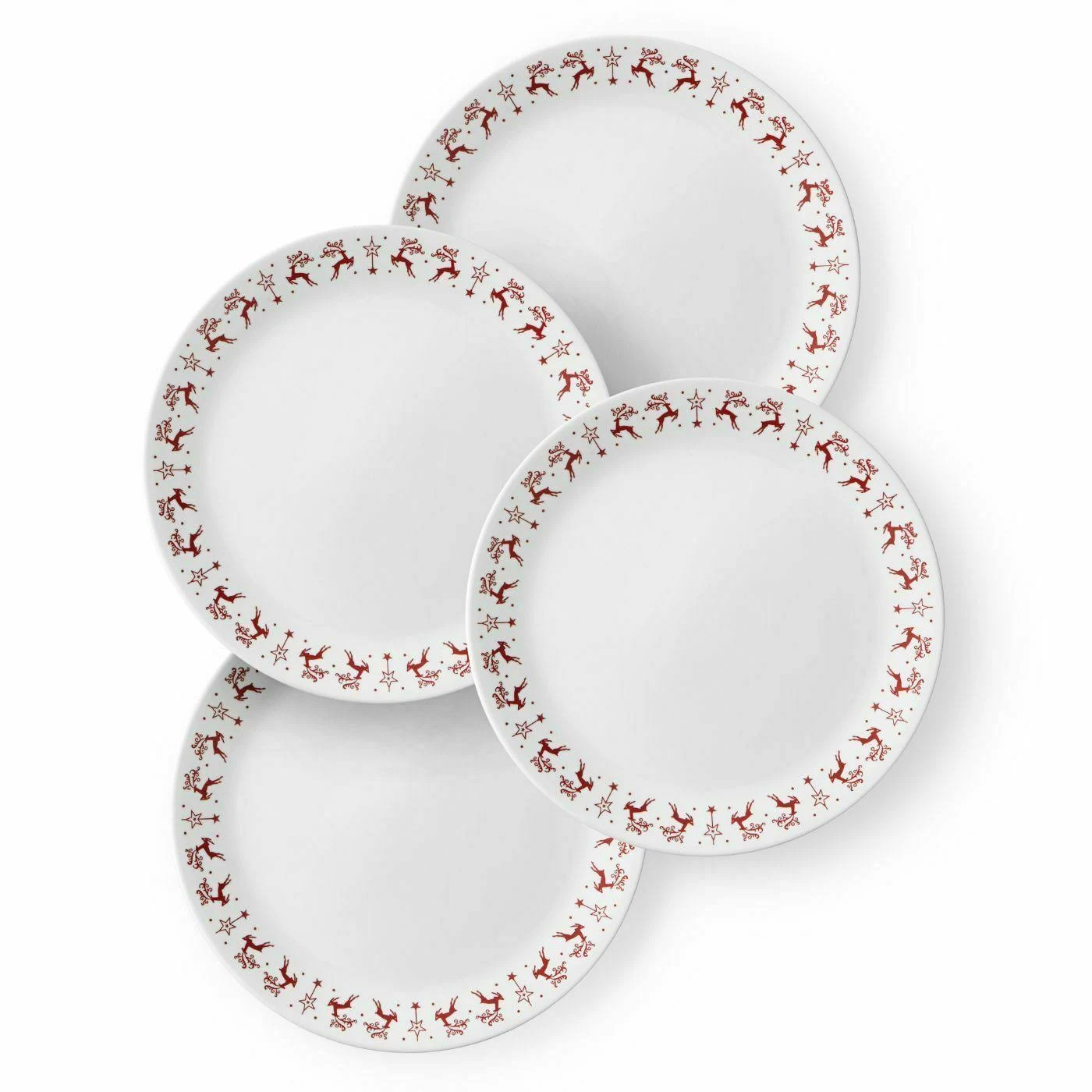 Corelle Dancer u0026 Prancer 10.25 Dinner Plates, 4-Pack