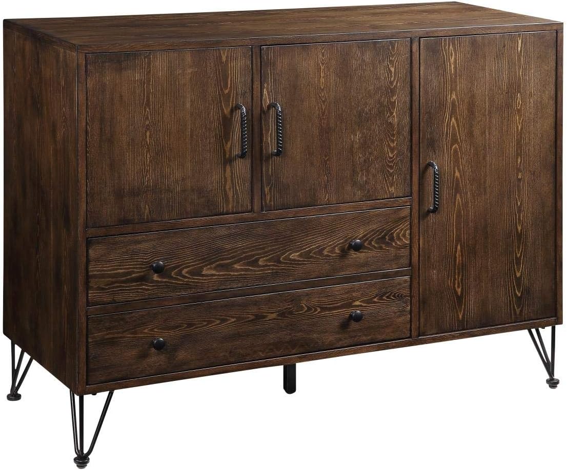 ACME Furniture Server, Walnut and Black