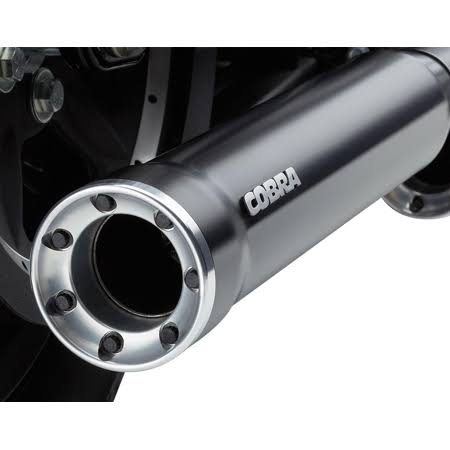 Cobra 6080RB 3x22 RPT Slip-On Mufflers Black