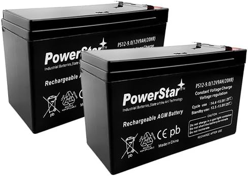PowerStar-12V 9Ah APC UPS Computer Back Up Power Battery - 2 Pack 3 Year Warranty Pack of 2