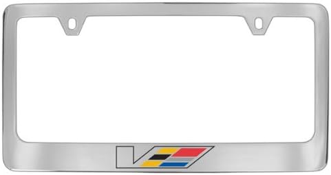 Cadillac V-Series Chrome Plated Metal License Plate Frame Holder