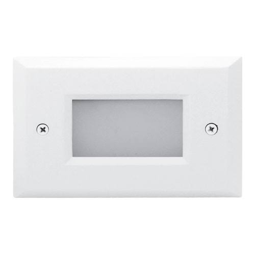 Elco Lighting ELST9130W Mini LED Step Light with Open Faceplate 2W 3000K 12V White Finish by BUYRITE Electric