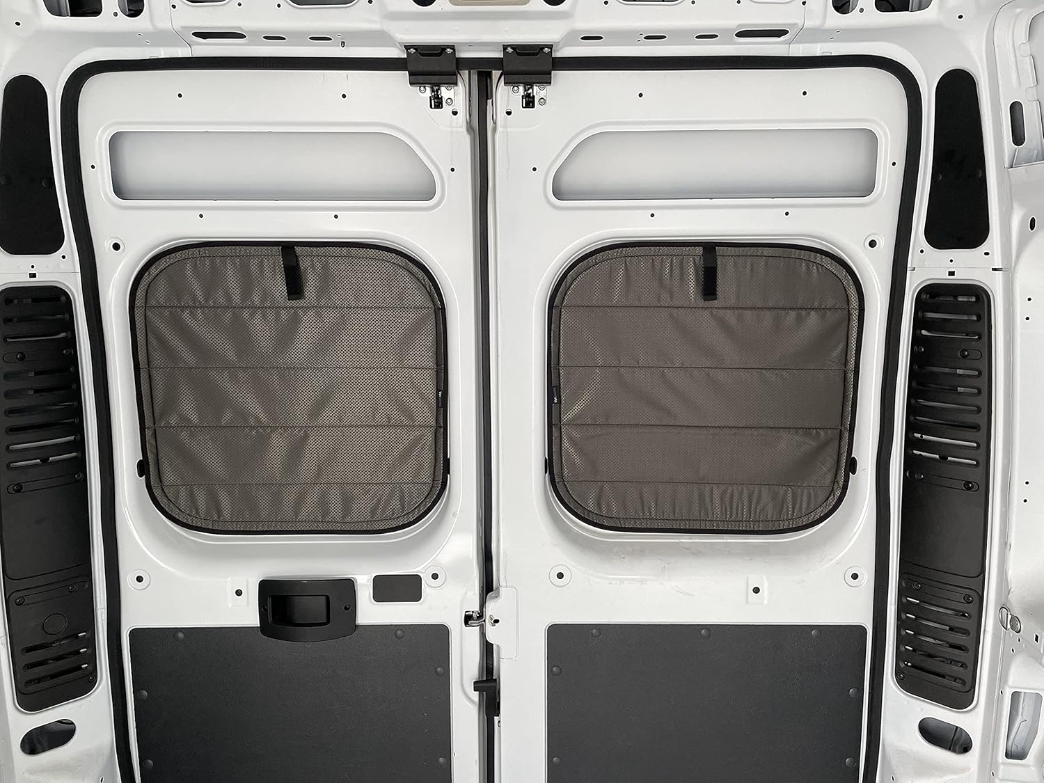 VanEssential RAM PROMASTER Van (Van Year 2014-Current) Insulated Blackout Rear Door Covers (Pair) - Olive Gray