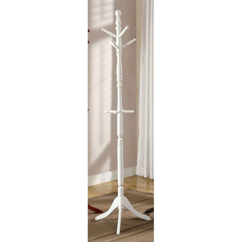 Furniture of America Kimble Transitional Wood Youth Coat Rack in White