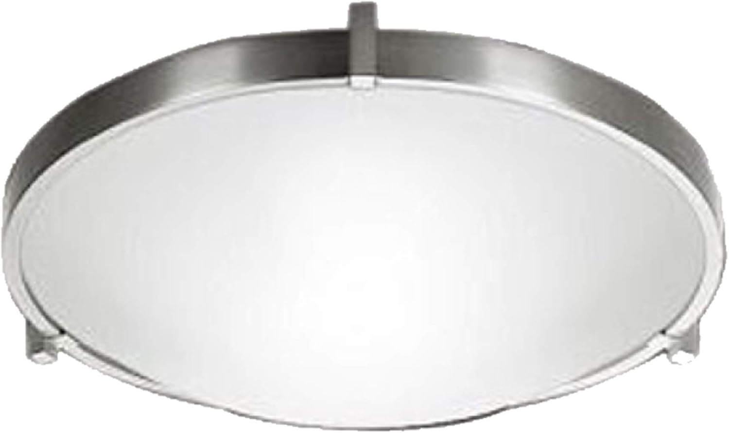 Design House 819524 Eastport Classic Contemporary Indoor Dimmable Light with Frosted Glass, Satin Nickel, Ceiling Mount/GU24 Bulb Pack of 2