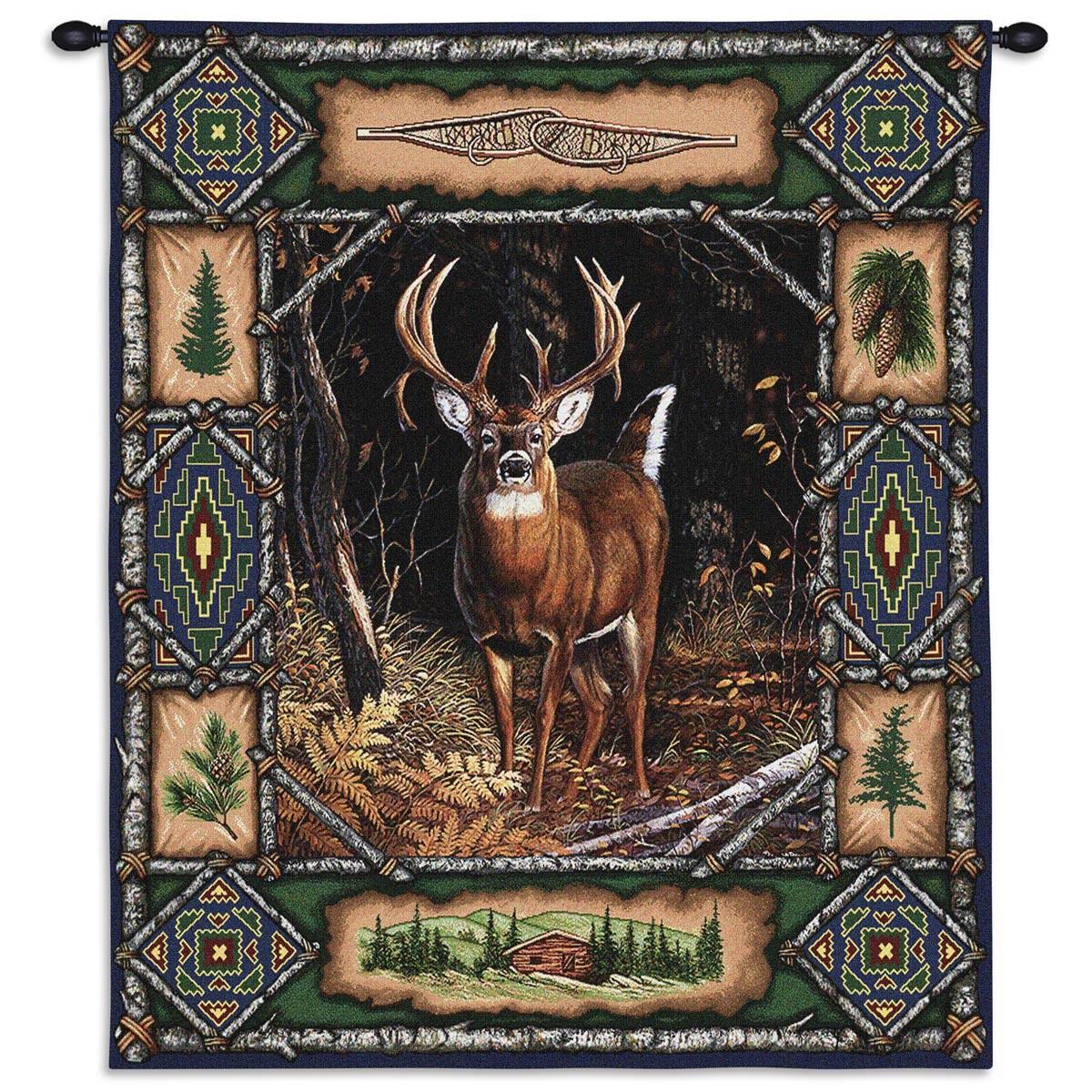 Deer Lodge Wall Tapestry - Black Forest Decor