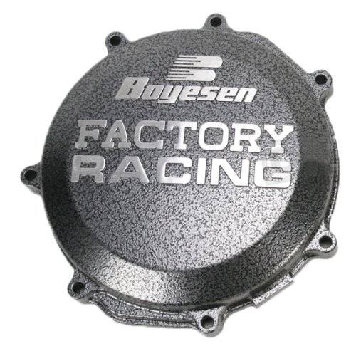 Boyesen Factory Clutch Cover - Silver/Black