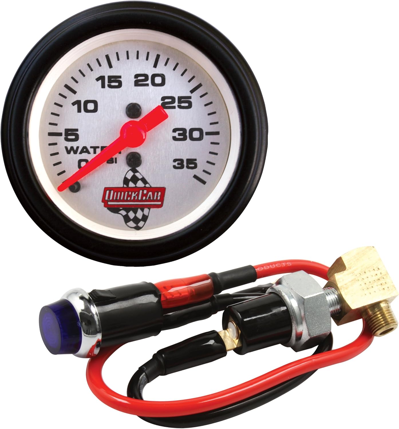 QuickCar Racing Products 61-716 Water Pressure Kit with Gauge