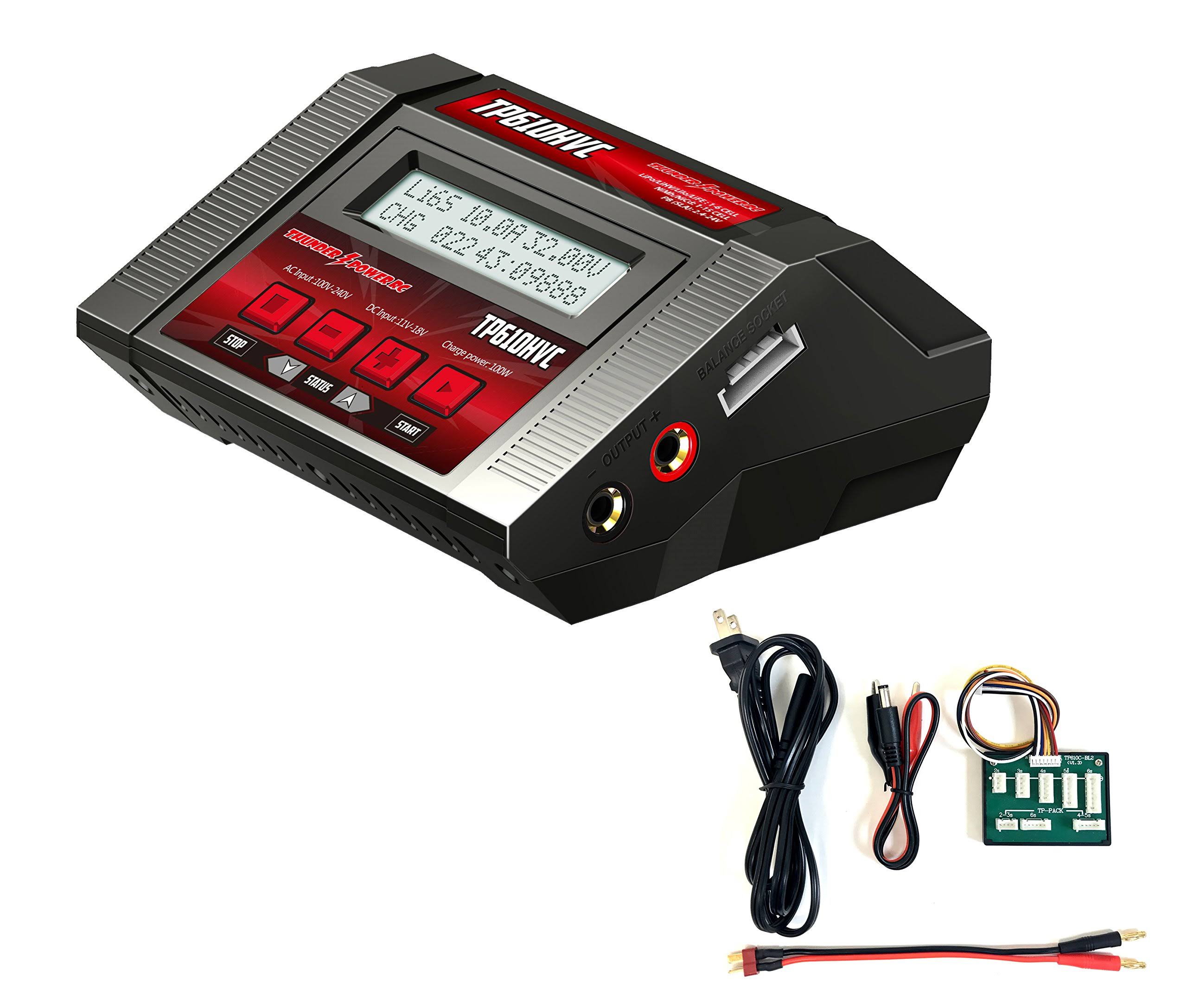 Thunder Power RC TP610HVC 1-6 Cell AC/DC Lipo Battery Charger, 10