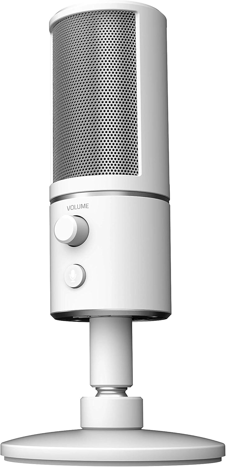 Razer Seiren X USB Streaming Microphone: Professional Grade - Built-in Shock Mount - Supercardiod Pick-Up Pattern - Anodized Aluminum - Quartz Pink Pack of 2