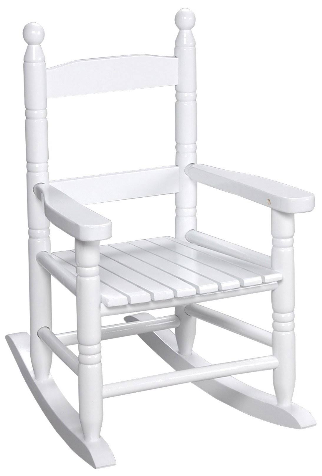 Gift Mark Childs Double Slat Back Rocking Chair - White