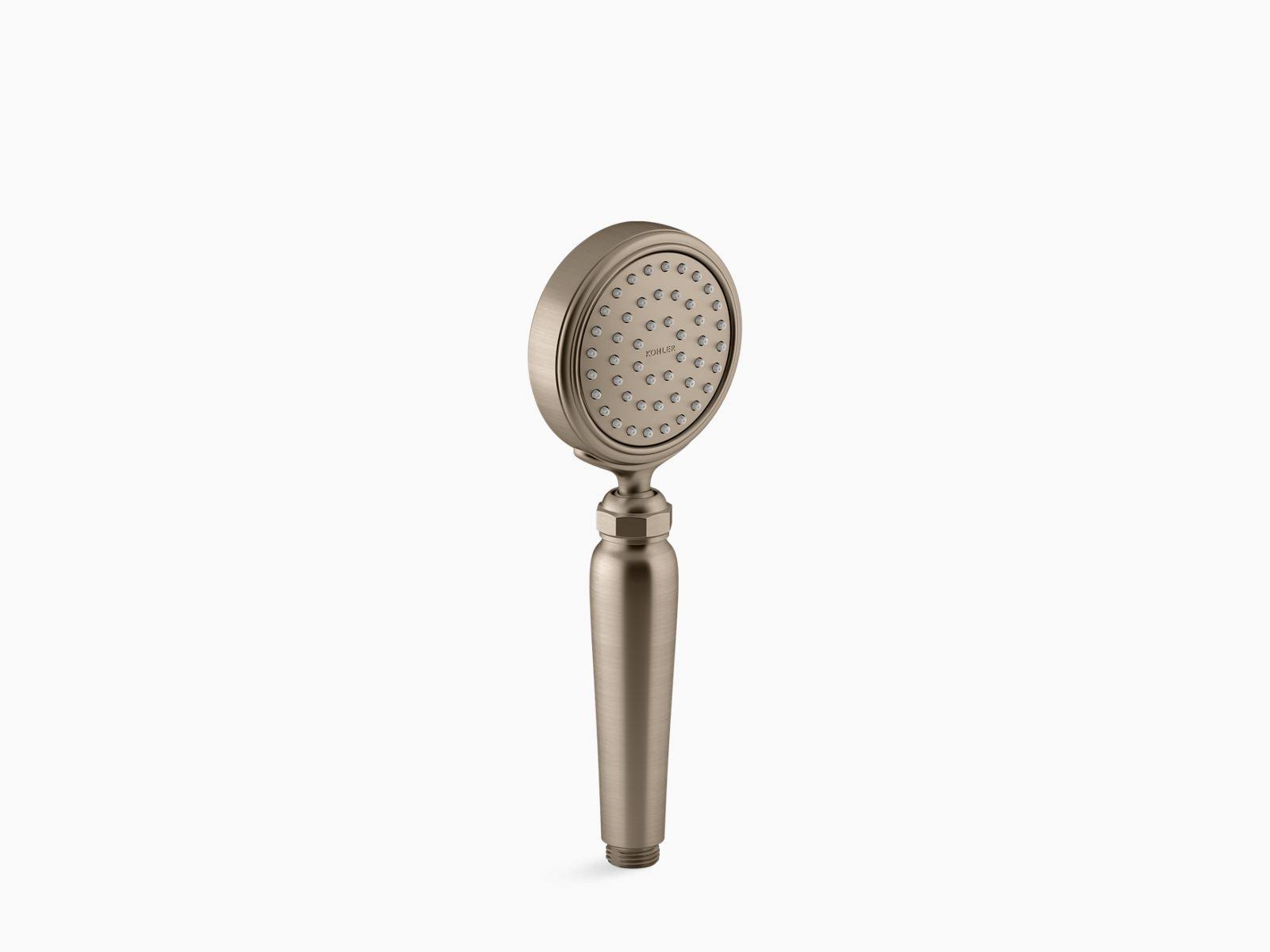 KOHLER K-72776-BV Artifacts Single-Function 2.0 gpm Handshower, Vibrant Brushed Bronze