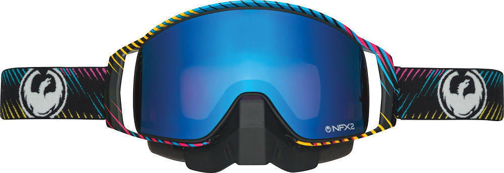 Dragon NFX2 Snowmobile Goggles, Black/Blue