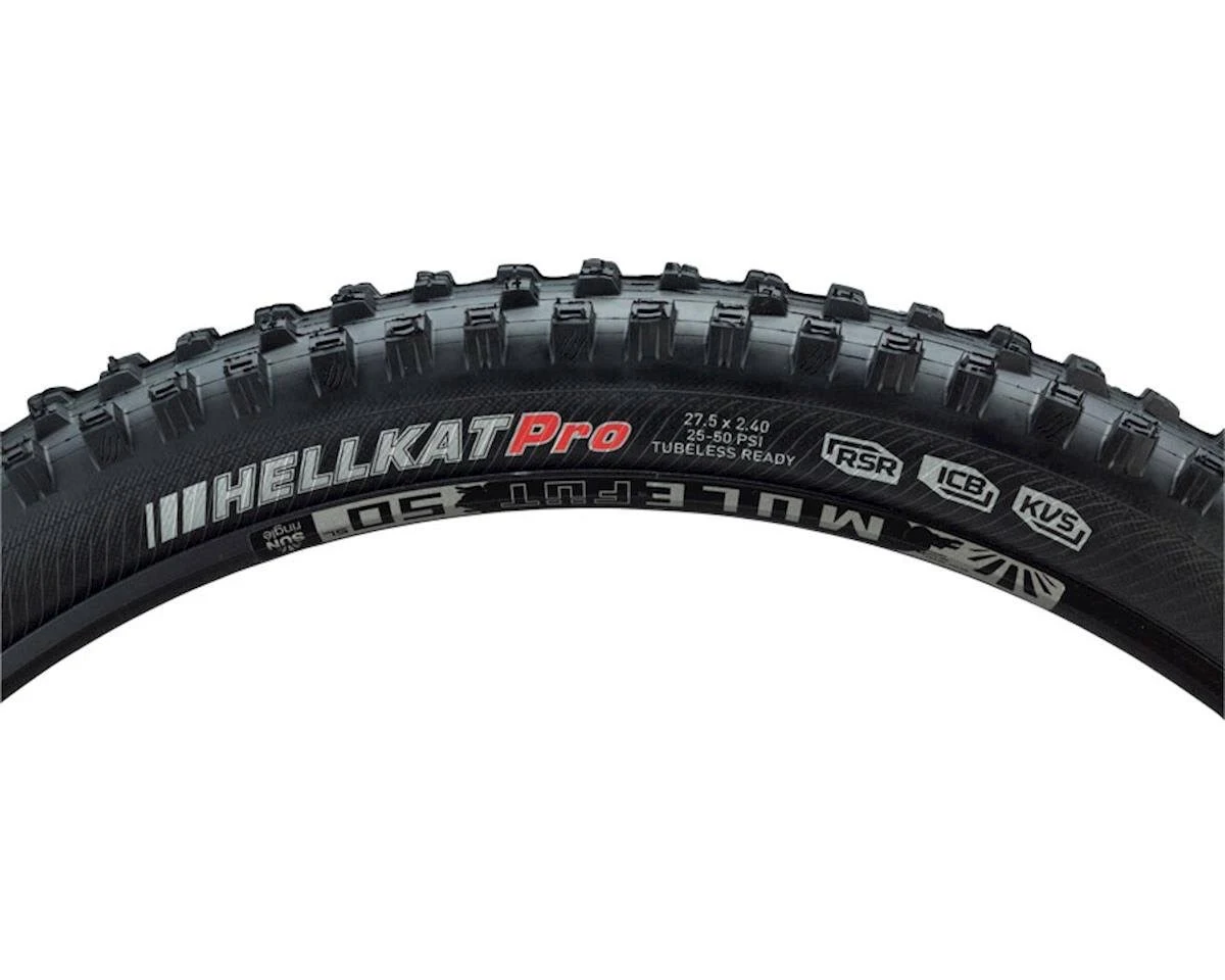 Kenda Hellkat Pro DH Tire: 27.5x22 x 2.40x22 Wire Bead, Black