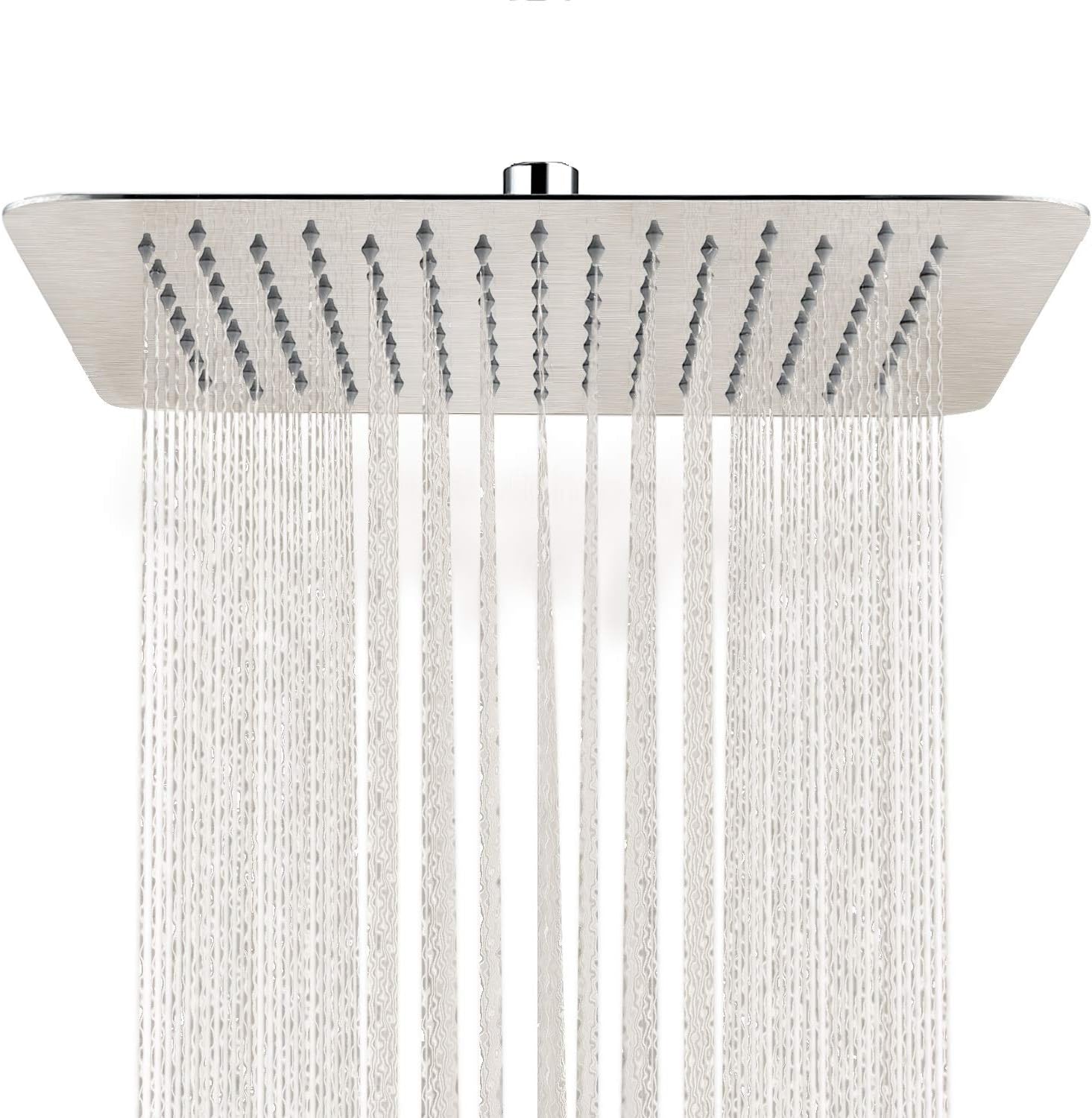 SR SUN RISE Luxury 12 Inch Large Square Stainless Steel Shower Head High Pressure Rainfall Showerhead Ultra Thin Water Saving Polished Chrome Pack of 2