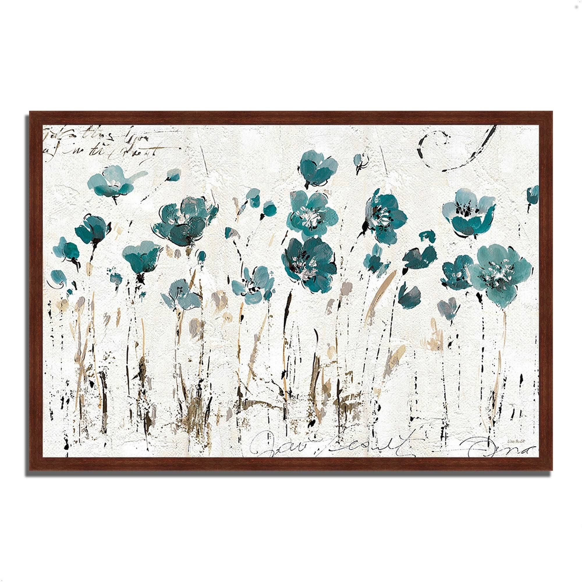 Abstract Balance VI Blue by Lisa Audit Framed Painting Print