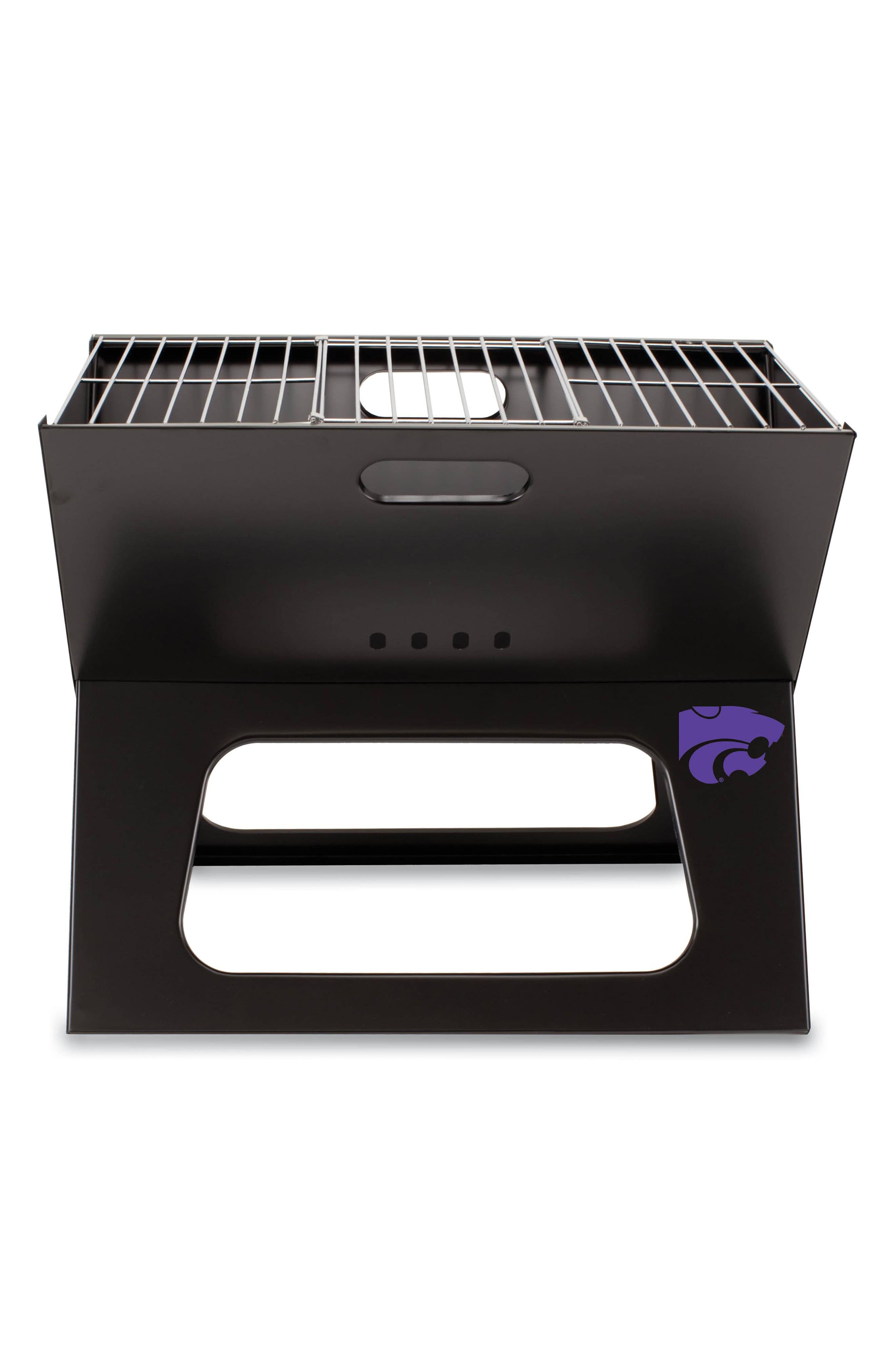 Picnic Time Kansas State Wildcats Portable X-Grill, Black