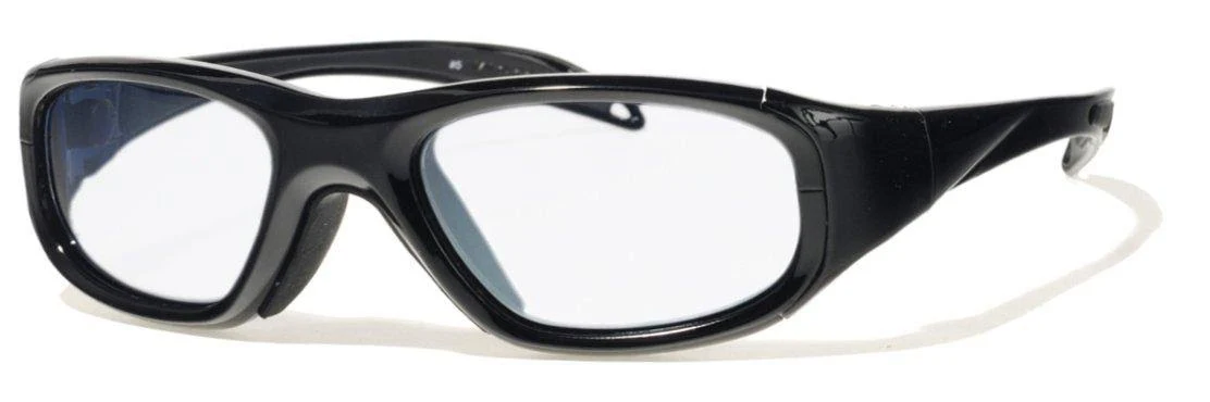 Rec Specs Protective Sports Eyewear- Maxx 20 Shiny Black Silver Flash