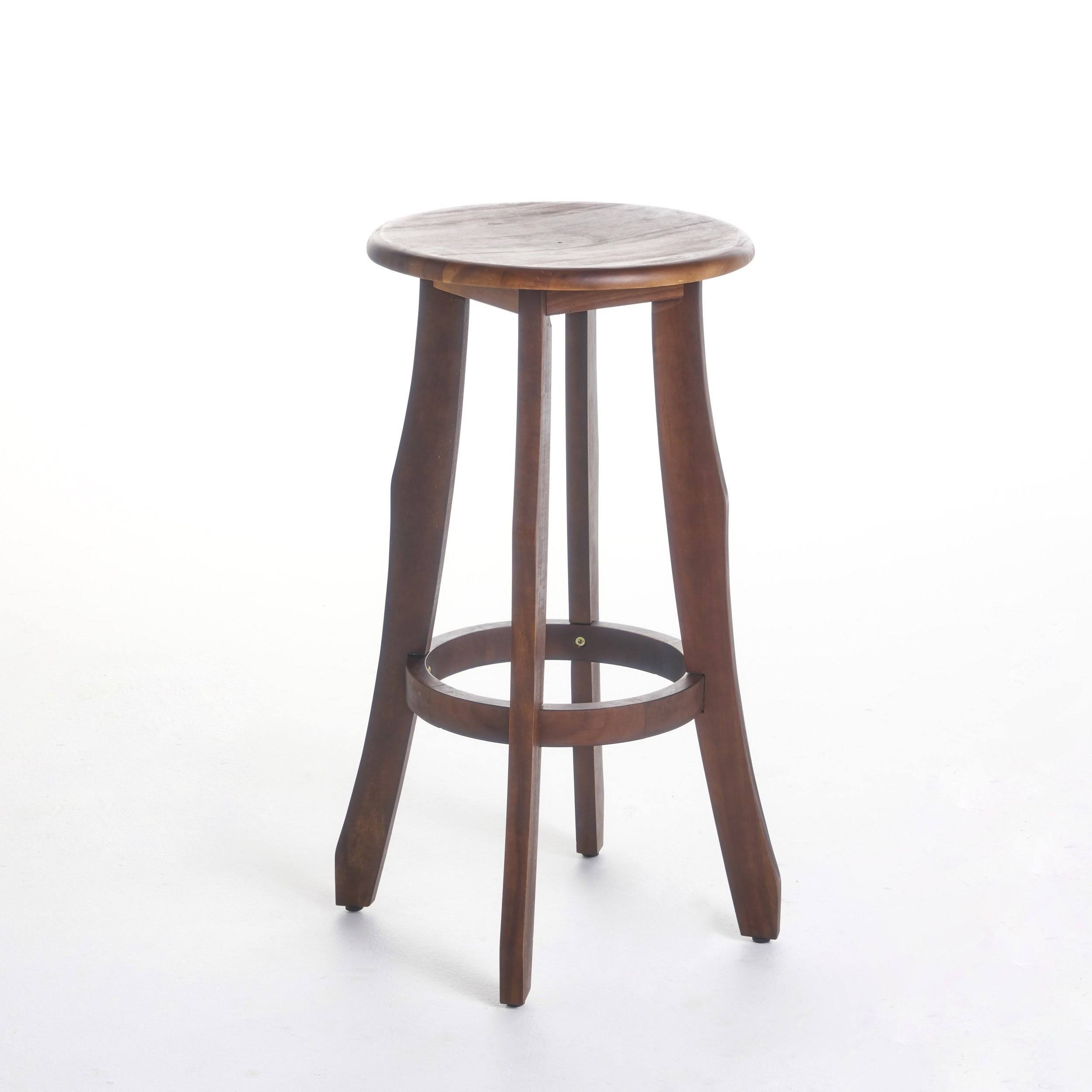 Primrose Outdoor Dark Brown Finished Acacia Wood Barstools - Set of 2