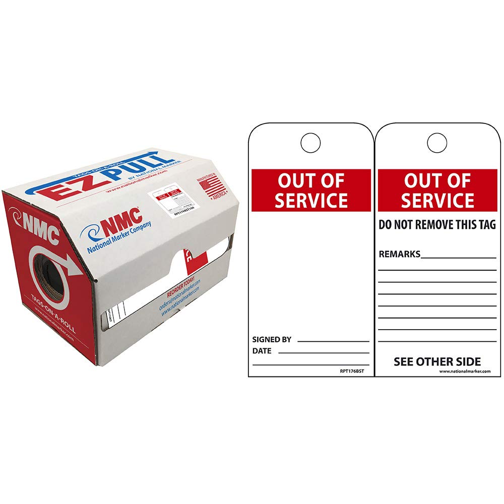 NMC RPT176BST250 EZ Pull Tags by The Roll