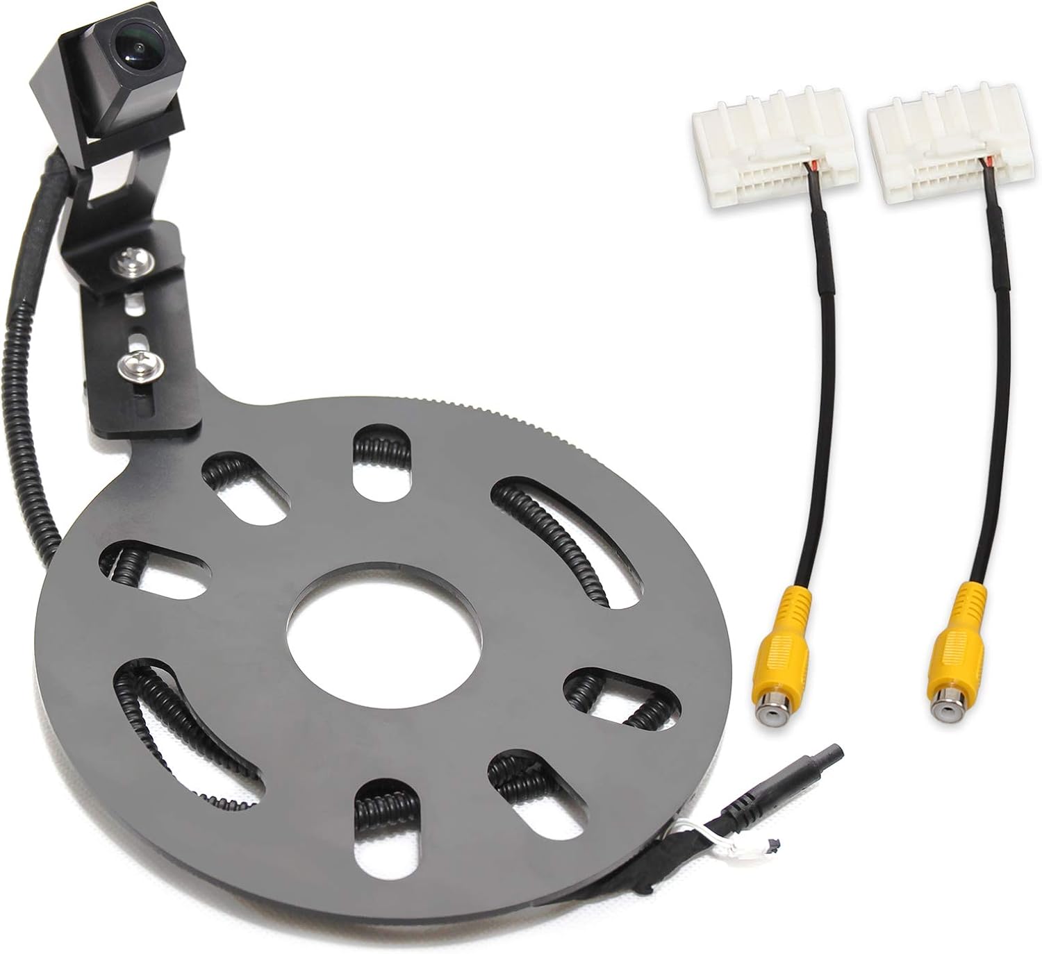 EWAY Backup Reverse Adjustable Spare Tire Mount Camera for 2007-2018 Jeep Wrangler JK Rubicon Metal Housing Heavy-Duty Rear View System Parking Camera Pack of 2